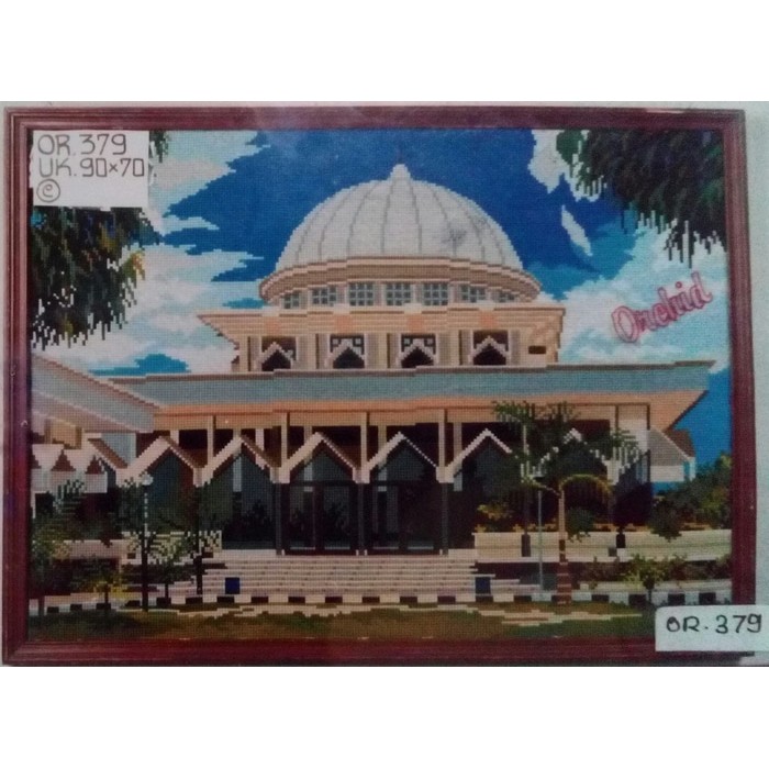 KRUISSTEEK KRISTIK ORCHID MOTIF MASJID OR 379