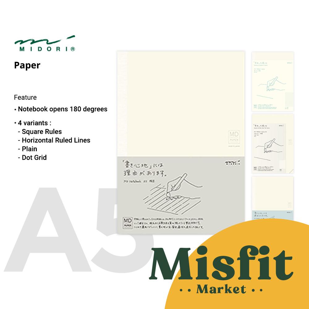 

MIDORI MD Notebook A5 Journal Sketchbook Grid Lines Ruled Dot Buku Catatan Jurnal Diary