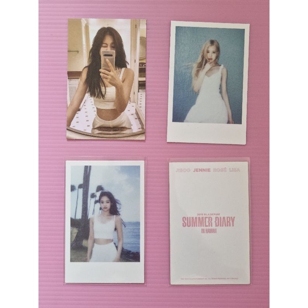 BLACKPINK Summer Diary In Hawaii Photocard Jennie / Lisa
