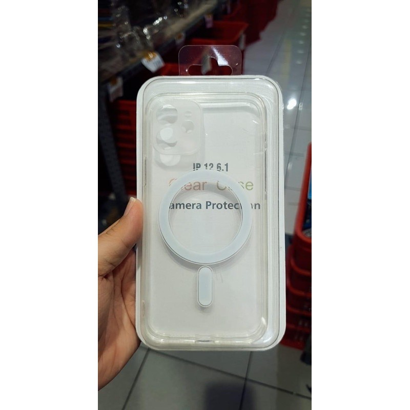 CLEAR CASE MAGSAFE iphone 12/12 mini/12 pro/12 pro max/hybrid/magnetic/tebal/original soft bening