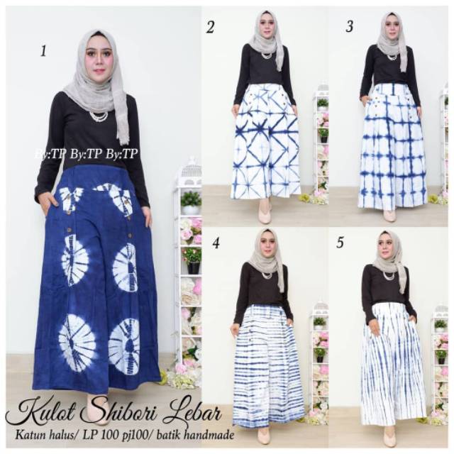 Kulot shibori lebar