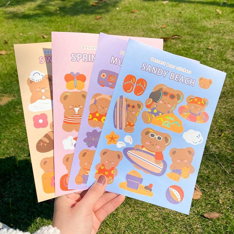 

Stiker Bentuk bear bentoy Untuk Dekorasi Jurnal / Scrapbook ins korean