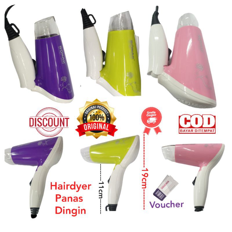 Hairdyer rambut sonar alat pengering rambut buat hairdryer salon dilipat  hairdrayer mini sn-7001