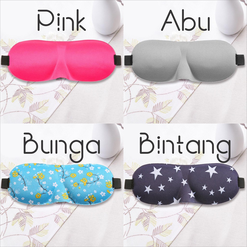 Penutup mata tidur travel 3D Kacamata Tidur Anti Silau Insomnia Sleep Mask Eye Mask Travel Soft Sleeping Googles