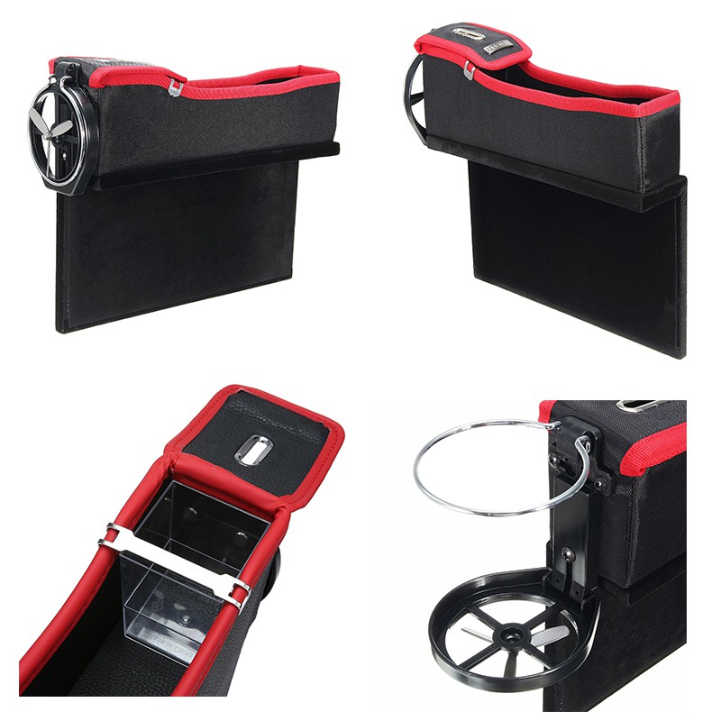 KWHEEL Kotak Organizer Penyimpanan Barang Mobil Seat Gap Filler Master - CL-005 - Black
