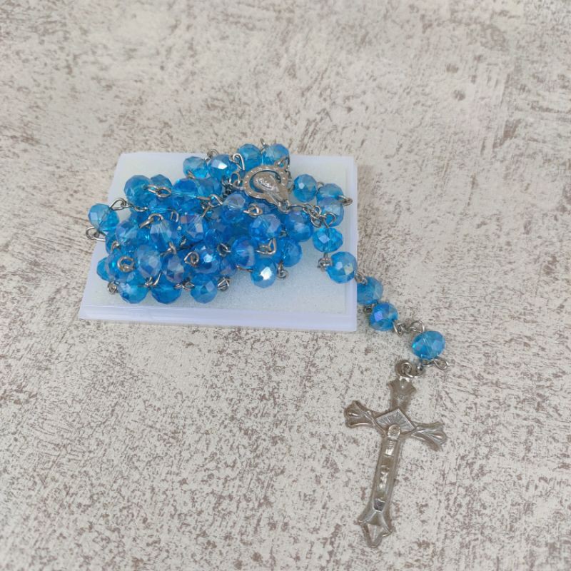 Rosario Kristal Cheko Biru