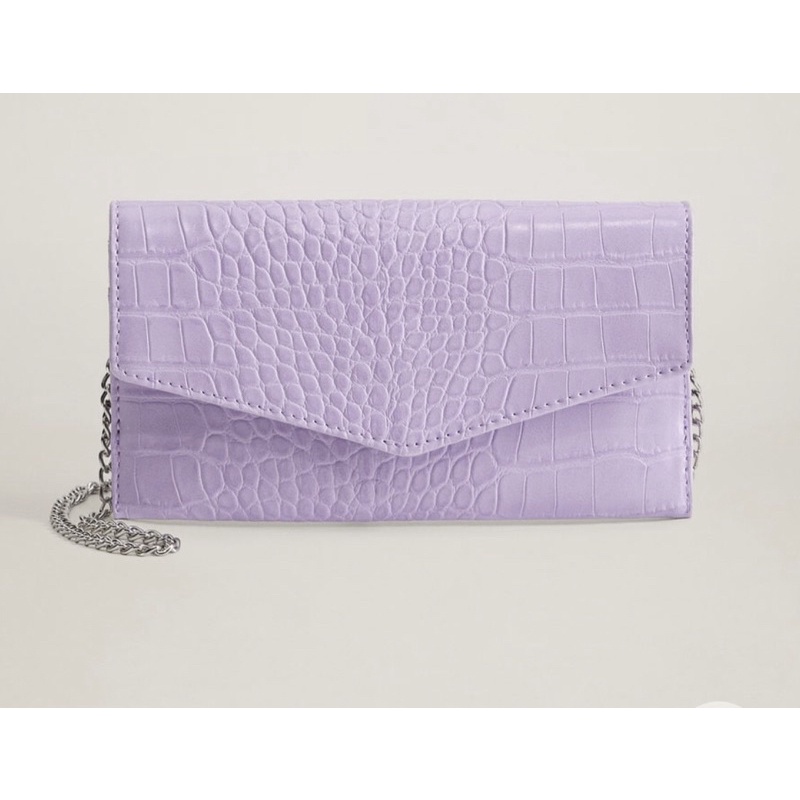 PRELOVED WALLET SLING BAG LILAC ORIGINAL MANGO