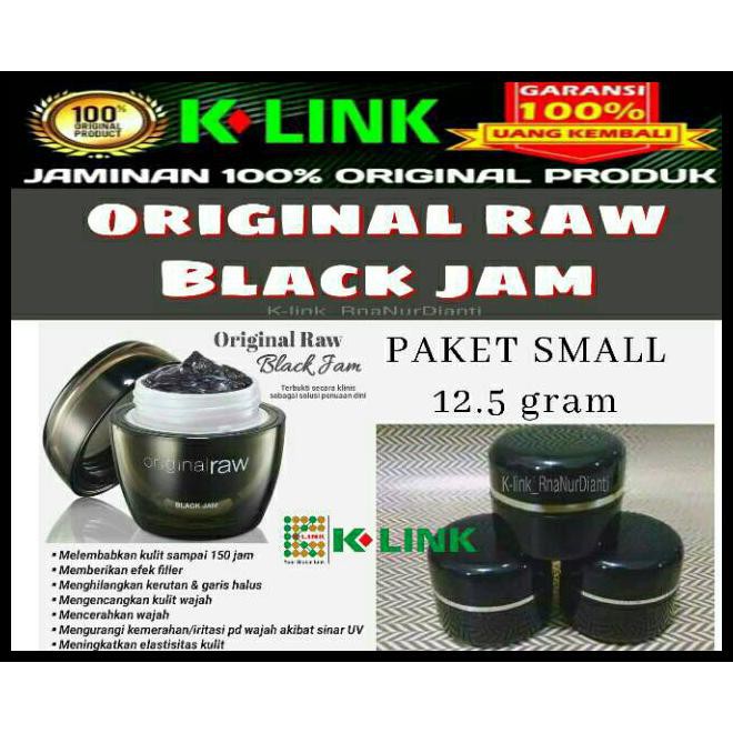 Pelembab Wajah Black Jam Original Raw Asli Pot Mini Tanpa Lebel Hadiah Untuk Yg