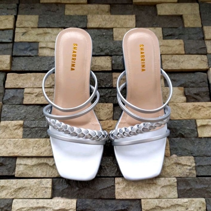 Shabrina Fiona Silver Sepatu Big Size Jumbo 41-45