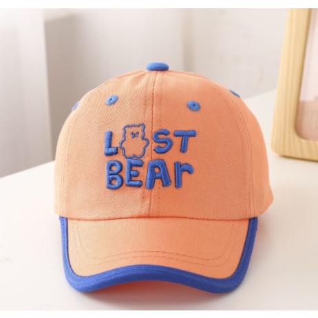 JUNE_COLLECTIONS TOPI BASEBALL ANAK - FASHION HAT KIDS MOTIF BORDIR TULISAN LAST BEAR BERUANG MODEL WARNA #TP01 LASTBEAR