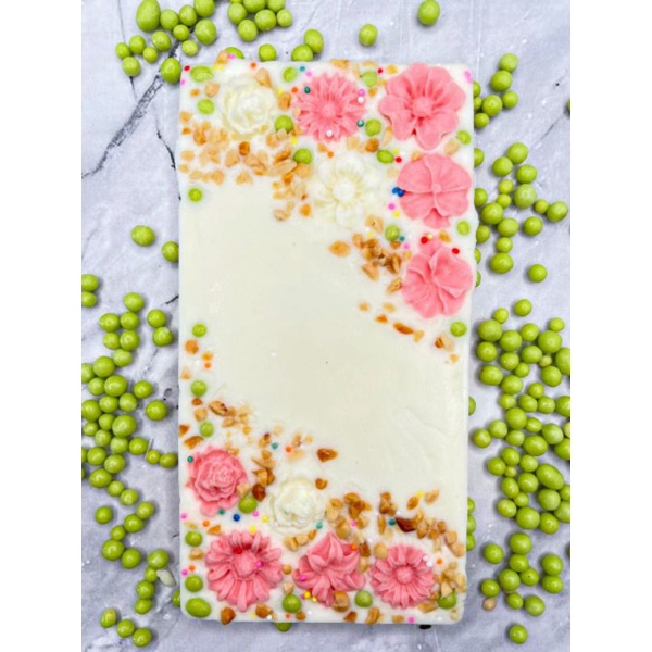 

coklat custom flowers, bisa tulis nama
