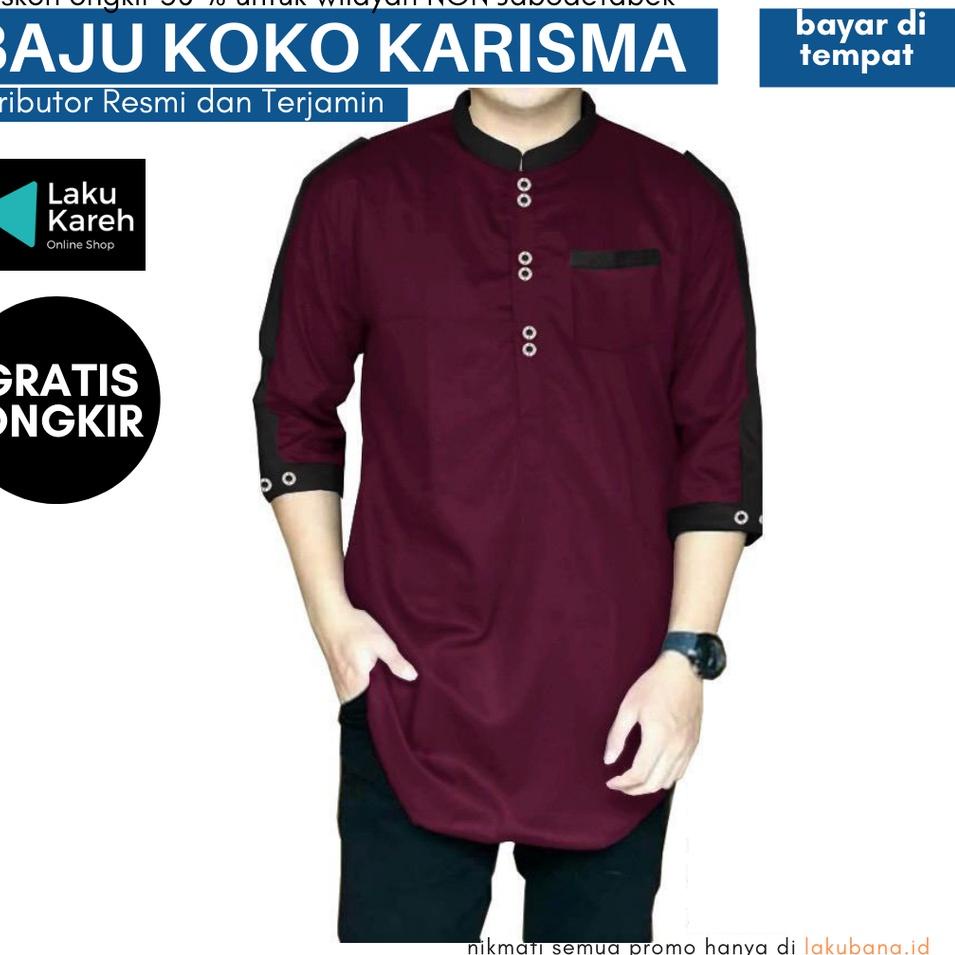 Baju Koko Karisma - Pakaian Muslim Atasan "RW.08Ap22c"