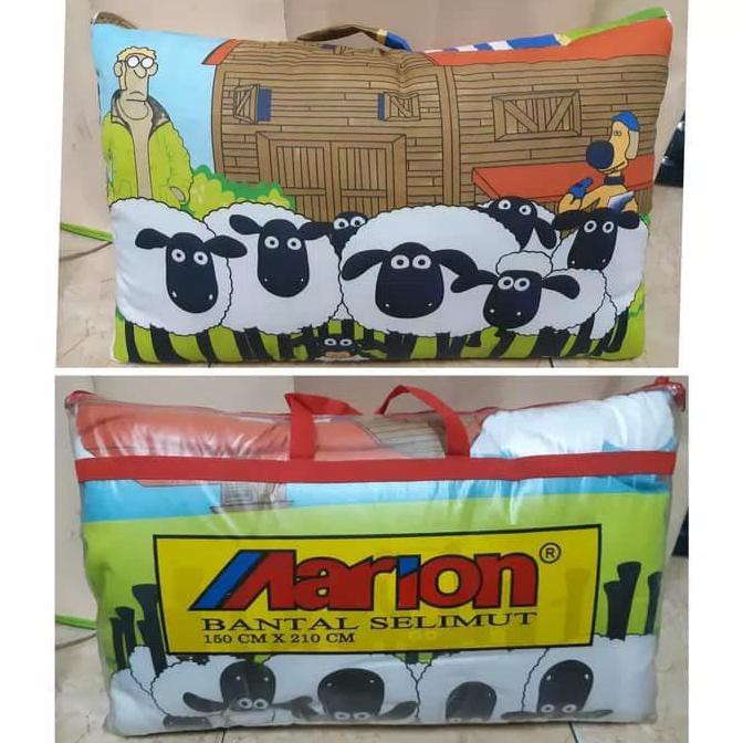 Bantal Selimut Karakter Shaun The Sheep - Balmut Selimut Anak Paritteratak.Com1