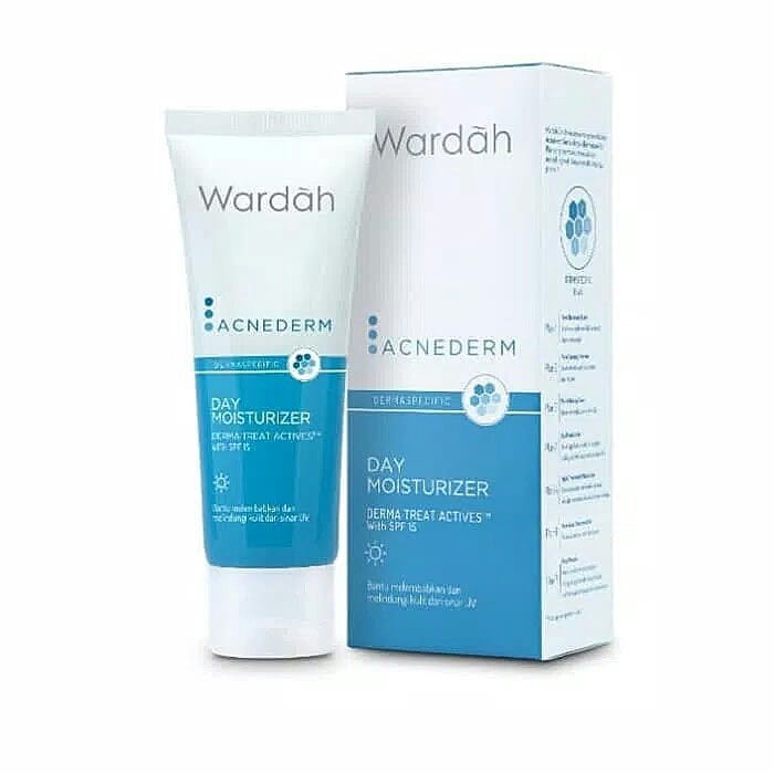 Wardah Acnederm Day Moisturizer Pelembab Wajah Siang 40ml