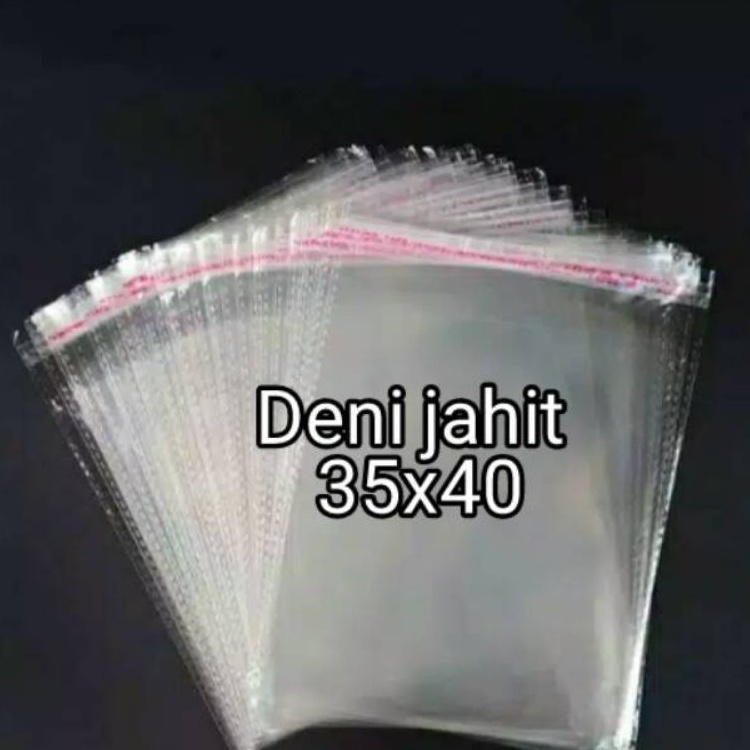 pelastik baju/plastik opp seal 35x40