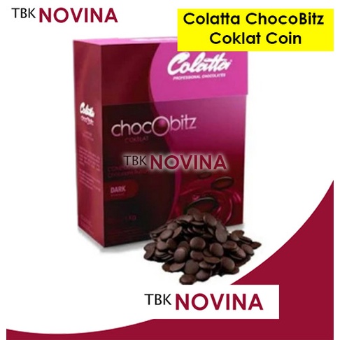 COLATTA DARK COMPOUND COIN 1 KG Chocobitz Chocolate Coklat Cokelat Hitam Bulat KOIN