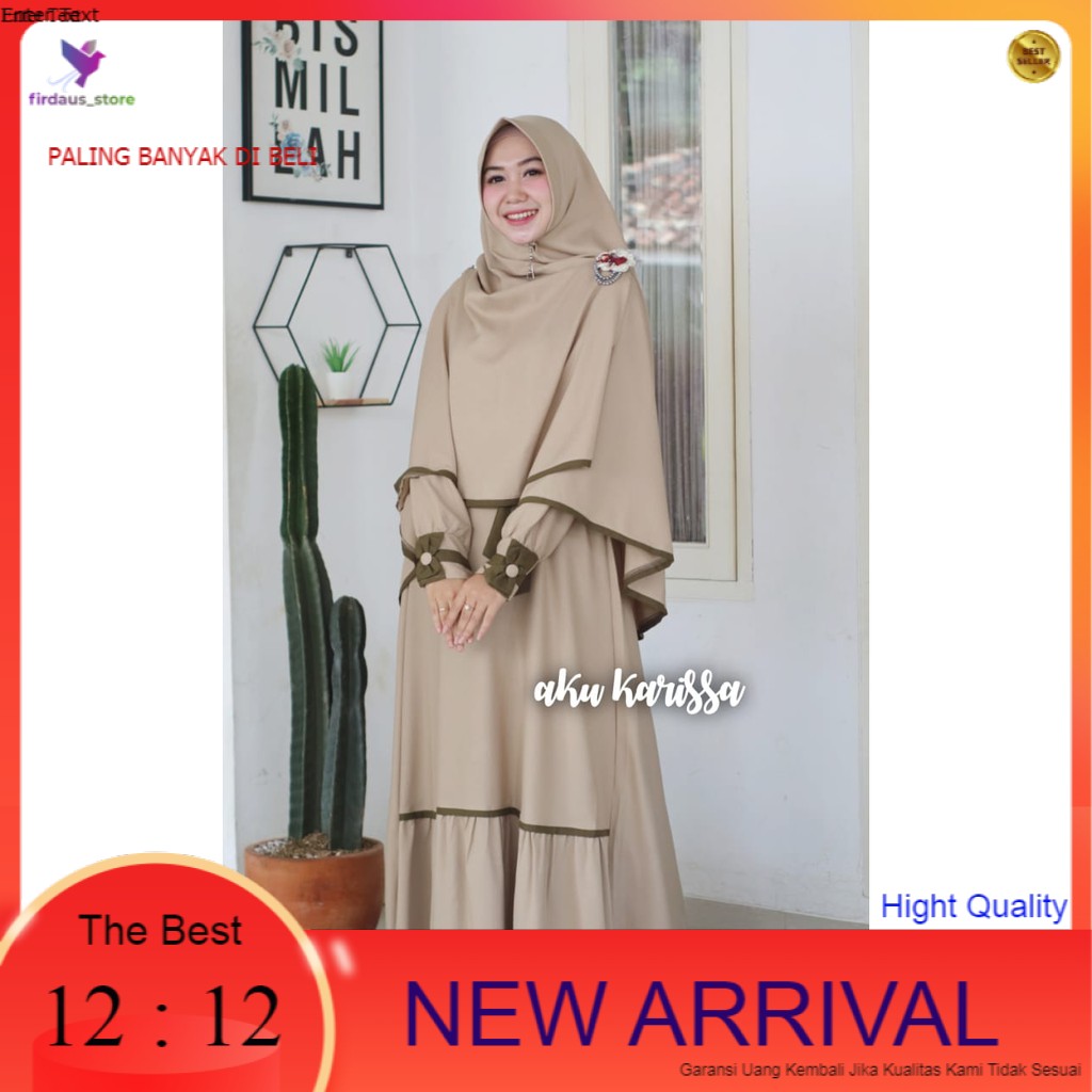 GAMIS SYARI MAHARANI ORI AKU KARISSA WANITA 2020