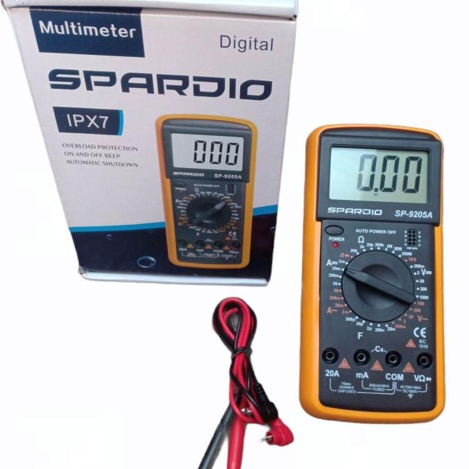 Avo Multimeter Digital DT-9205A SP-9205A 9205A Multitester LCD besar