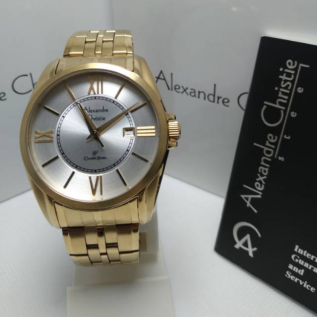 Jam tangan pria Alexandre Christie AC 8247MD original