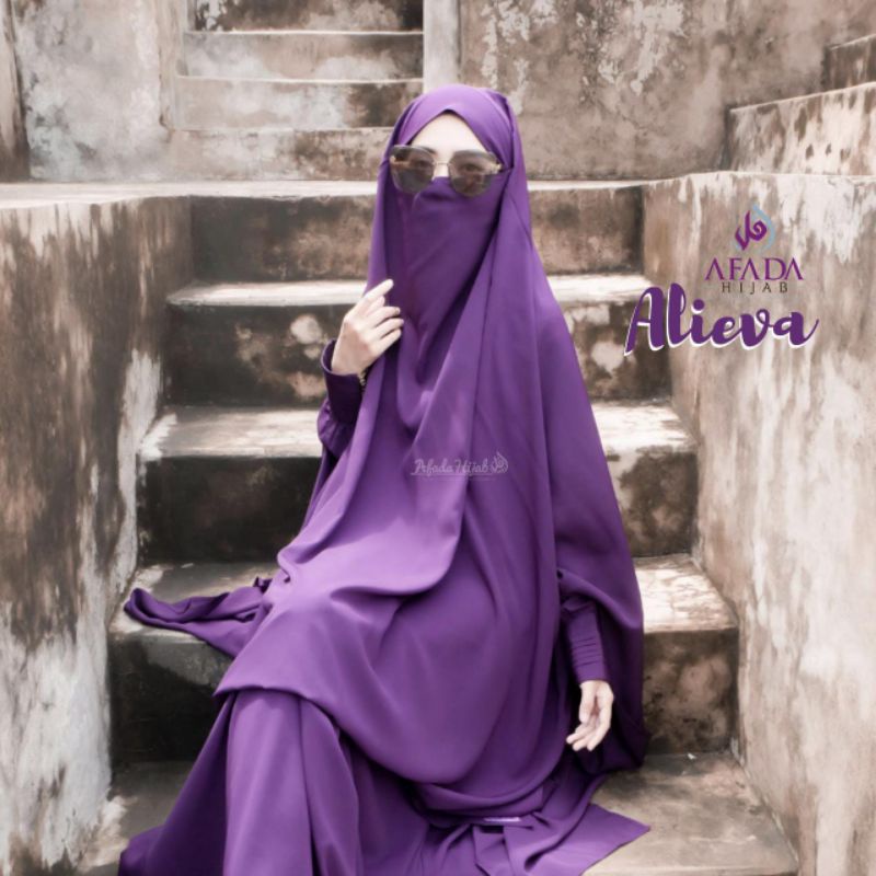 new gamis set french khimar alieva afada hijab.. FREECADAR