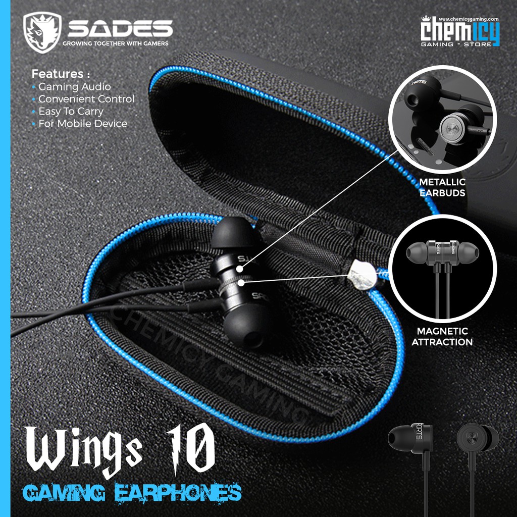 Sades Wings 10 In Ear IEM Gaming Earphone