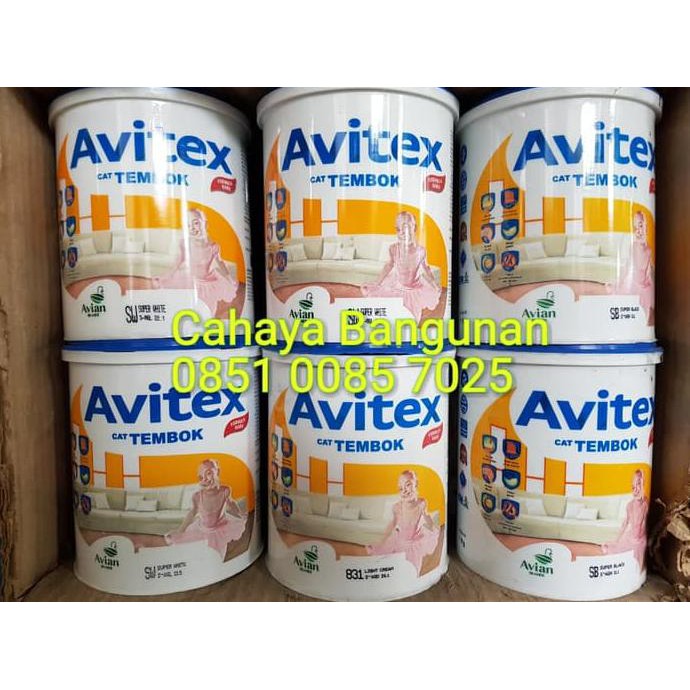 AVITEX EMULSION CAT TEMBOK KALENG KECIL 1KG 1 KG - AVIAN PAINTS PROMO