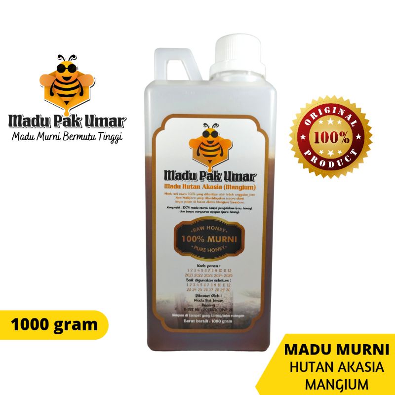 

MADU ASLI MURNI 100% HUTAN AKASIA MANGIUM SUMATERA PURE RAW HONEY MADU PAK UMAR