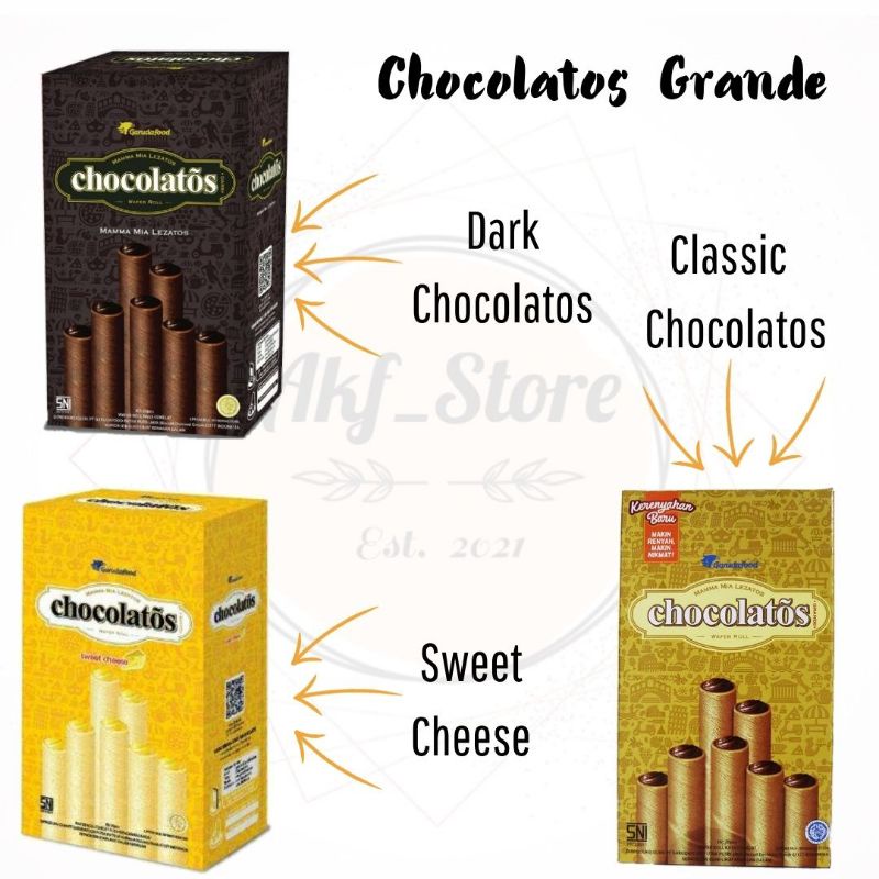 

320GR CHOCOLATOS GRANDE ISI 20/BOX