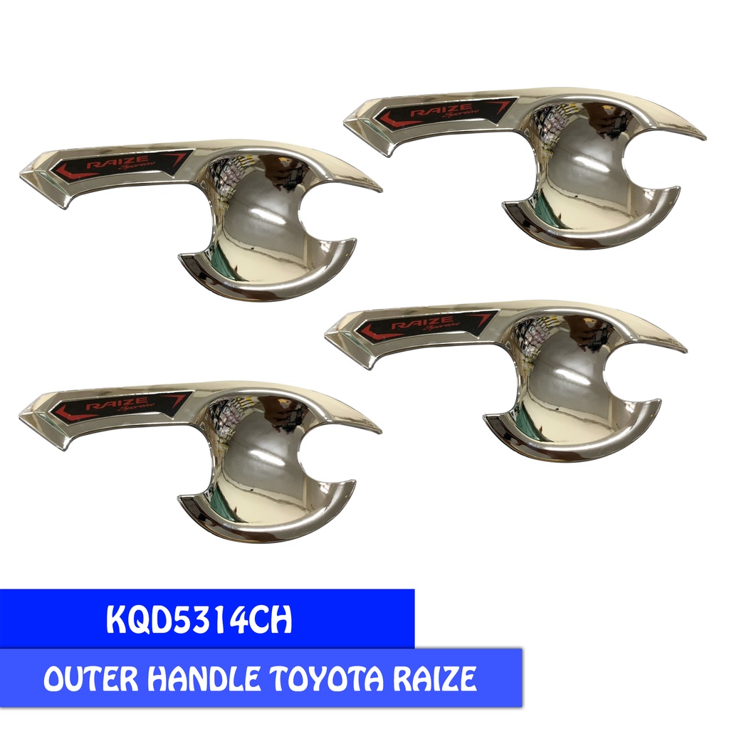 Outer Handle Cover / Mangkok Pintu All New Raize / Rocky Chrome