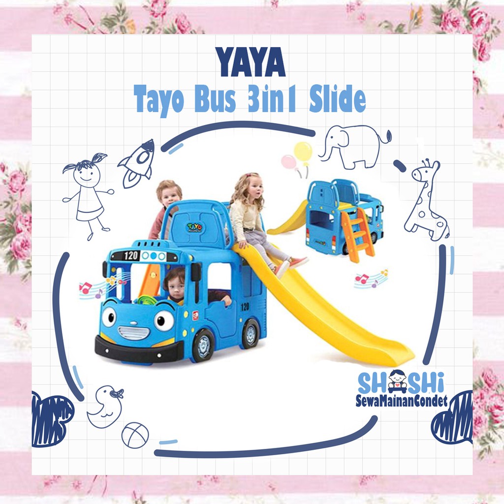 Sewa  Yaya Tayo Bus 3in1 Slide