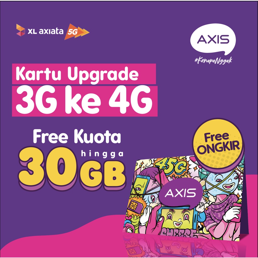 Kartu Upgrade Axis (3G ke 4G)
