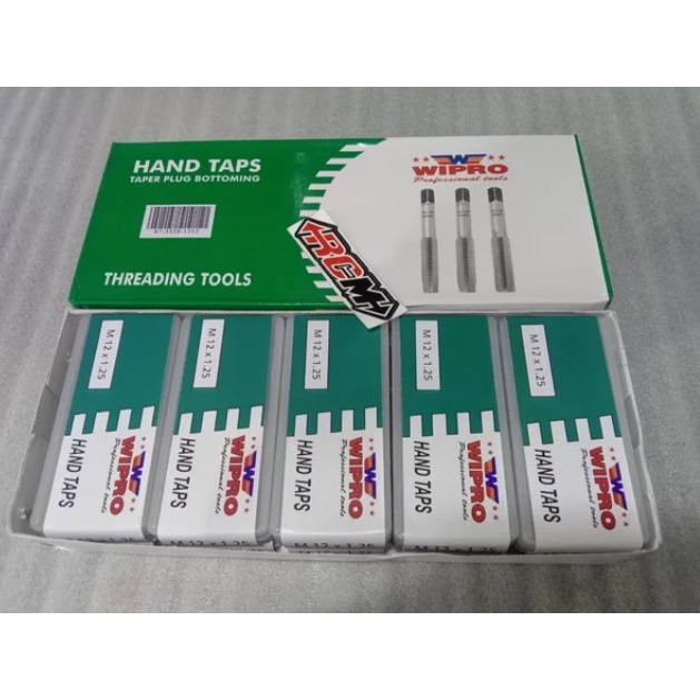 ALAT PEMBUAT DRAT HANDTAPS HAND TAPS TAPER PLUG BOTTOMING DRAT HALUS ASLI M12X1.75 M 12 X 1.75 M12X1.25 M 12 X 1.25 M12X1.5 M 12 X 1.5 M12X175 M 12 X 1.75 ORI ORIGINAL WIPRO ASLI