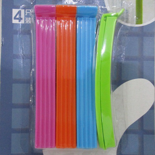 Alat Penjepit Kantong Plastik Kantong Makanan Food Sealed Clip Series ISi 4pcs