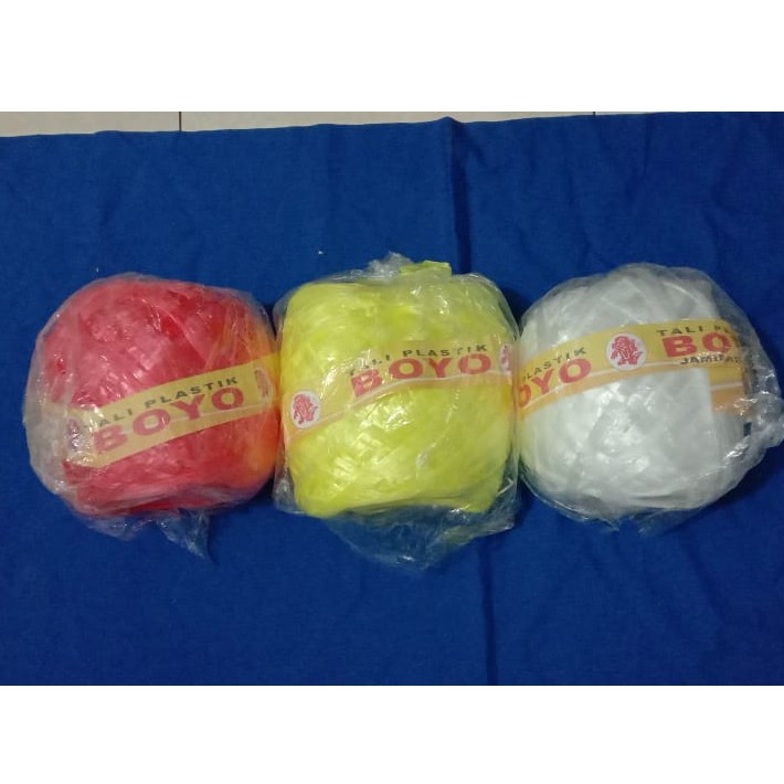 Termurah !!!!!!!!! Tali Rafia Warna_-warni 500gr (Merk Boyo)