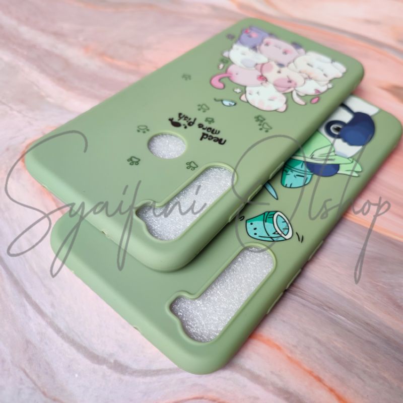 Softcase Xiaomi Redmi Note 8 / M1908C3JH / M1908C3JG / M1908C3JI   Panda &amp; Cat Case karakter lucu