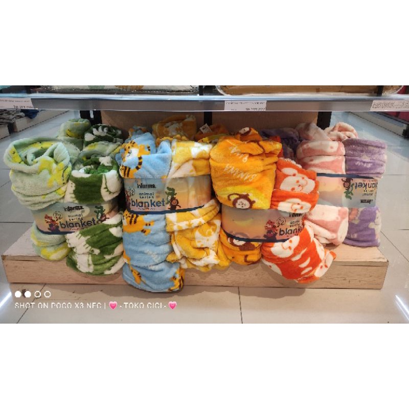 Selimut Anak motif Animal set 2pcs informa