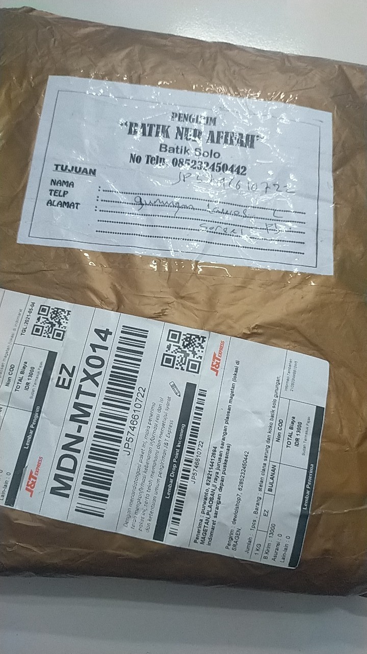 Stelan Clana Sarung Dan Koko Batik Solo Gunungan Lengan Panjang Batik Modern