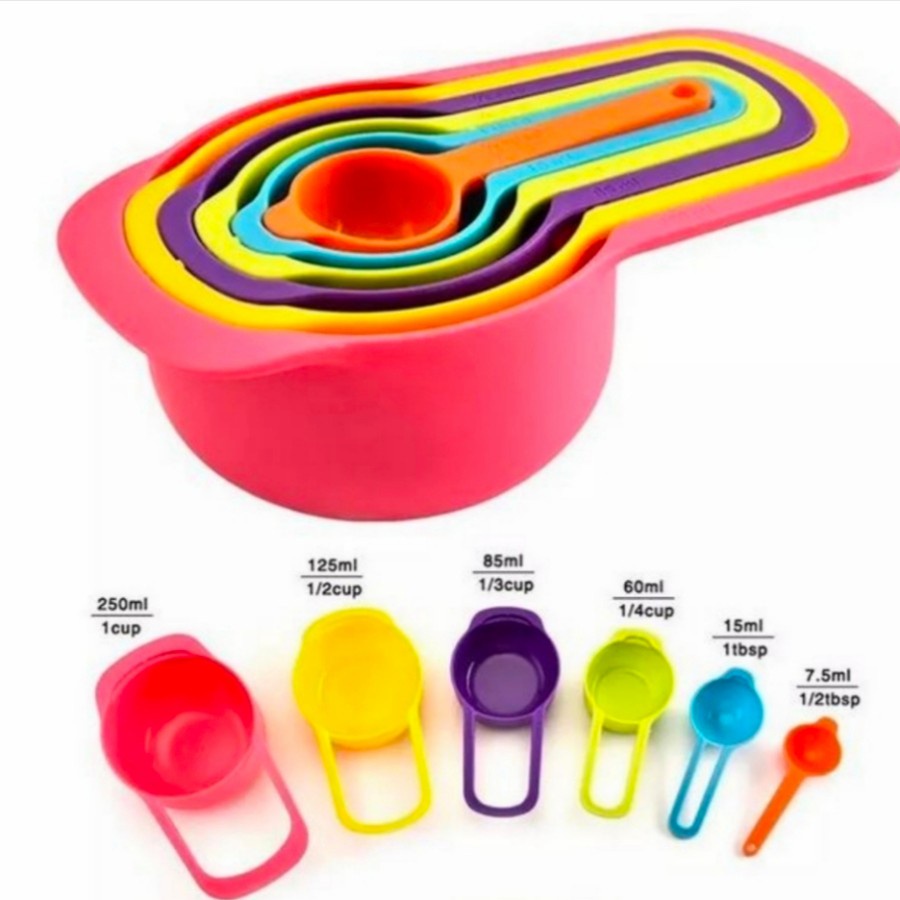 Bebekidz||SENDOK TAKAR 6IN1 ALAT UKUR MASAK SUSU KUE MEASURING SPOON BESAR