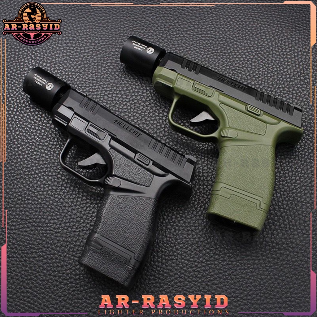 BISA COD Korek Api Pistol Hellcat 2 Api Bara Las Gas Zhong Long PS-033B-1