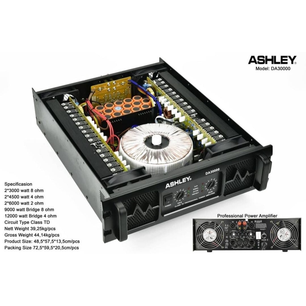 Power Ashley DA30000 Amplifier Ashley DA 30000 Class TD Original