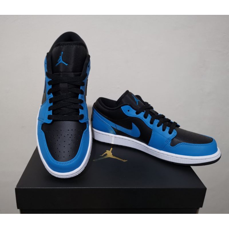 AJ1 Low Laser Blue Black
