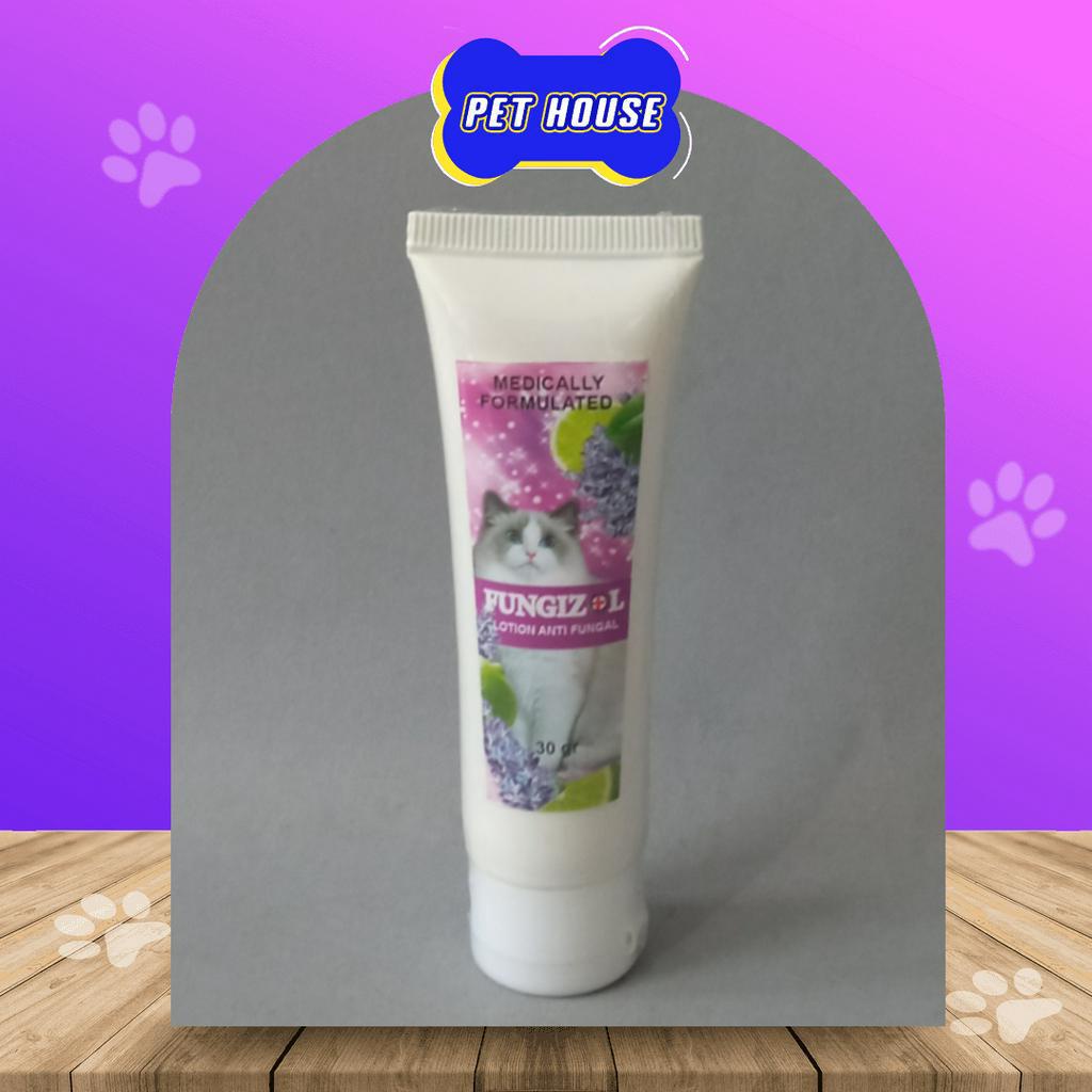 FUNGIZOLCAT LOTION 30GR - SALEP ANTI JAMUR KUCING KITTEN OBAT GOSOK GATAL JAMUR KUCING KITTEN - TERM