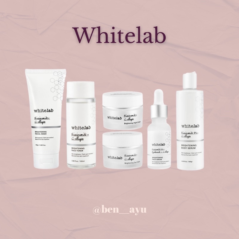 WHITELAB FACE WASH/WHITELAB CREAM DAY & NIGHT/WHITELABH SERUM/WHITELAB TONER/WHITELAB BODY SERUM