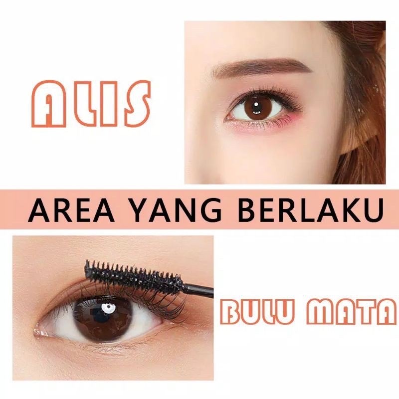 SANIYE M310 Eyebrow OR Mascara Gel Liquid Alis Cair Fixer Tahan Lama Transparent Makeup