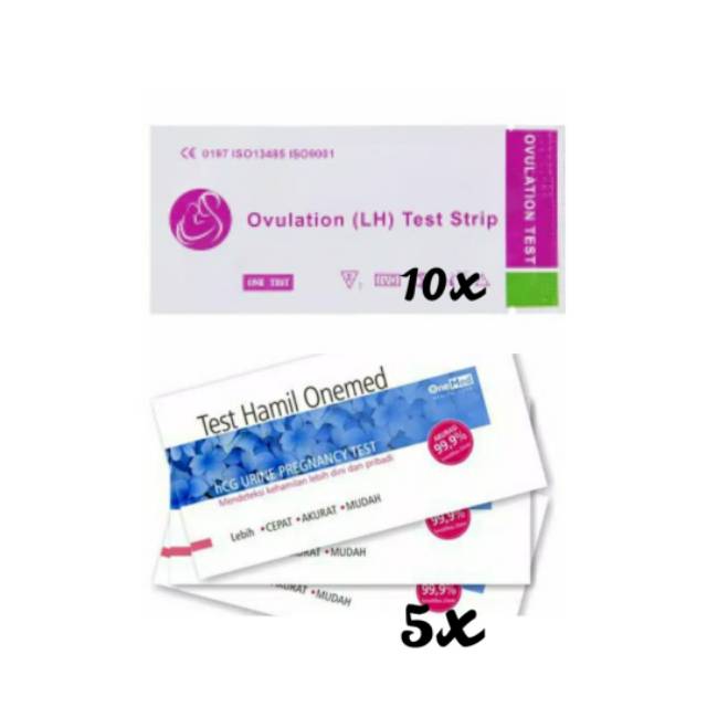 10x LH Ovulation Test 5x Test Hamil Onemed