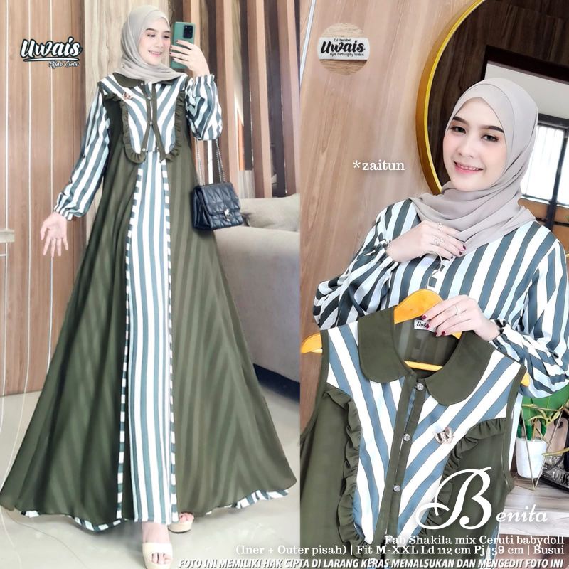 Benita Set Maxy Dress Original by Uwais