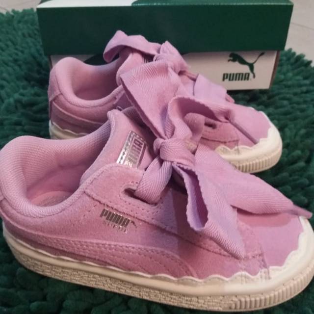New sepatu Puma Suede Heart kids original size EUR 25 (15.5 cm)