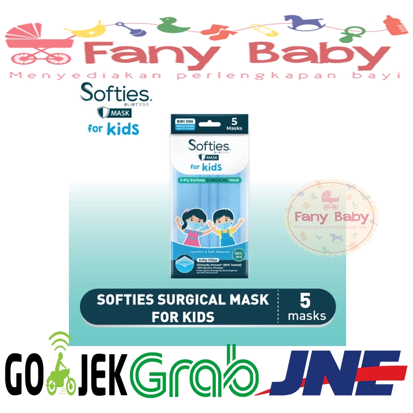 Softies For Kids 3-Ply Earloop Daily Mask 5pcs