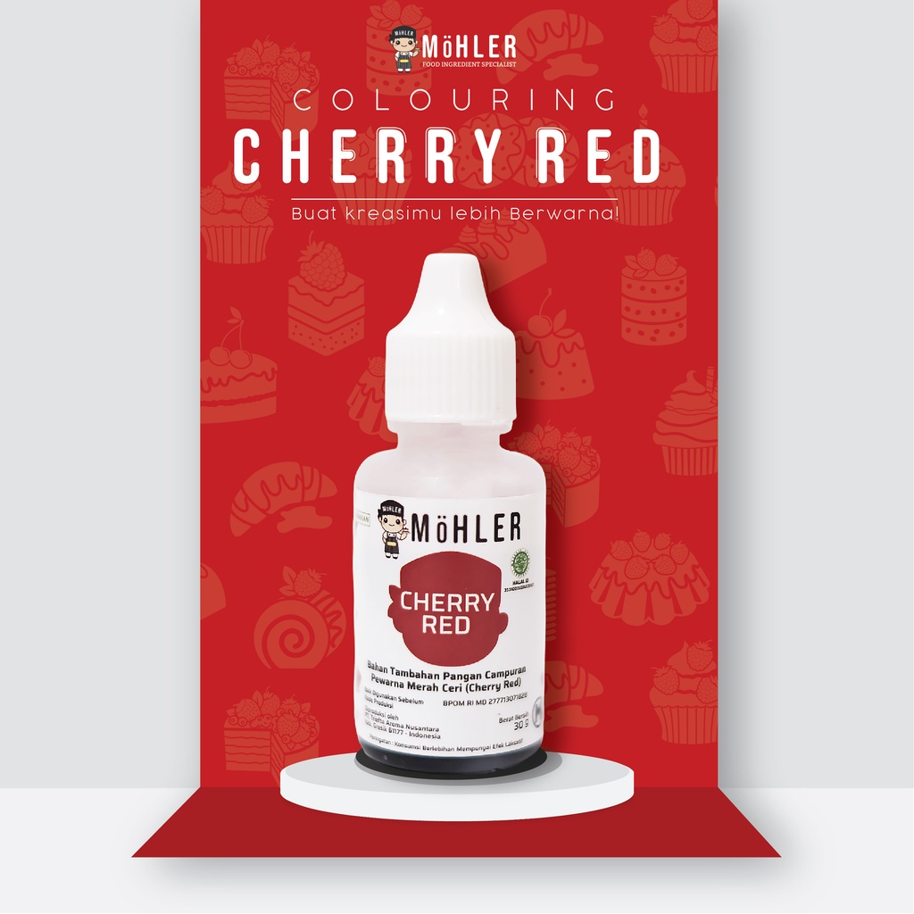 MOHLER Coloring Cherry Red (KLIK KOMBO HEMAT UNTUK BELI 1 GRATIS 1)