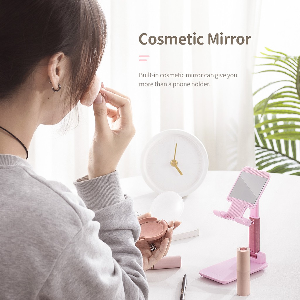 Phone holder stand Orico Folding anti slip with mirror MPHJ - Dudukan Stand hp handphone tablet universal